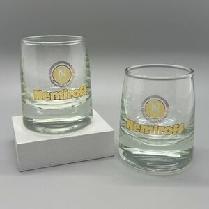 Like New Pair of Ukrainian Nemiroff Wheat Vodka Shot Glasses #Ukraine